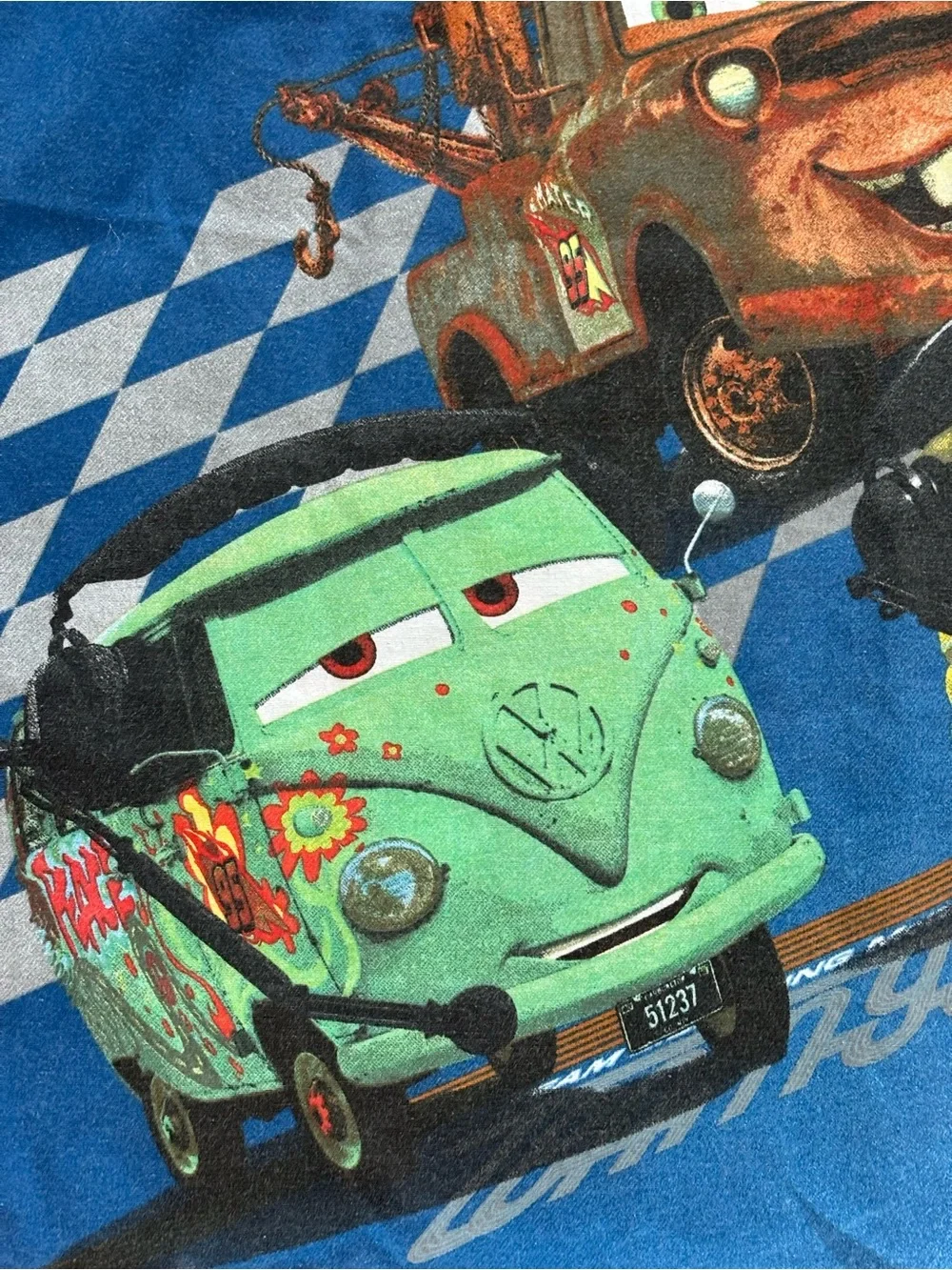 Disney Pixar Cars 2 WGP Lightning McQueen Set Twin Fitted Sheet & Pillowcase